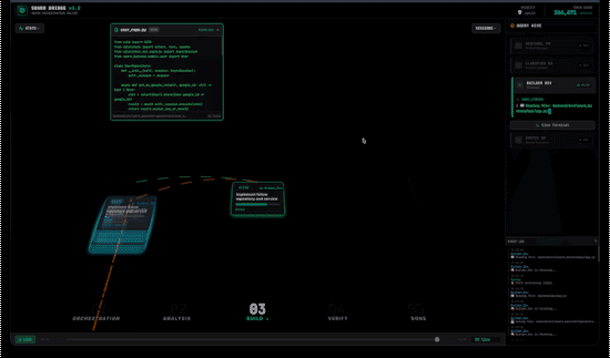 Swarm Control UI processing tickets